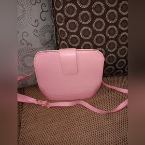Carolina Herrera ultra rare pink leather bag